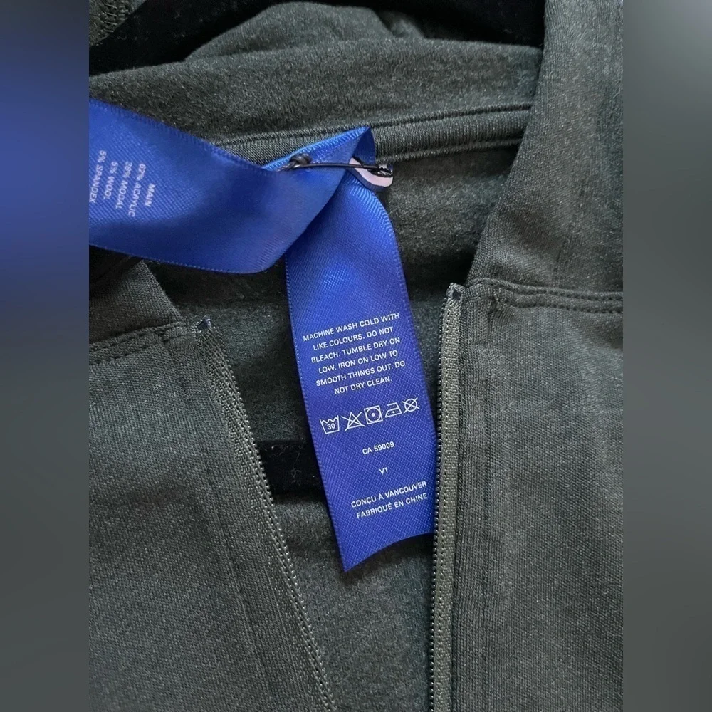 Kit and Ace Brushed Zip Up Hoodie Heather Forest Size XS - Picture 7 of 10
